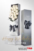 roseonly白色情人节特别款 初心不变 见证唯一